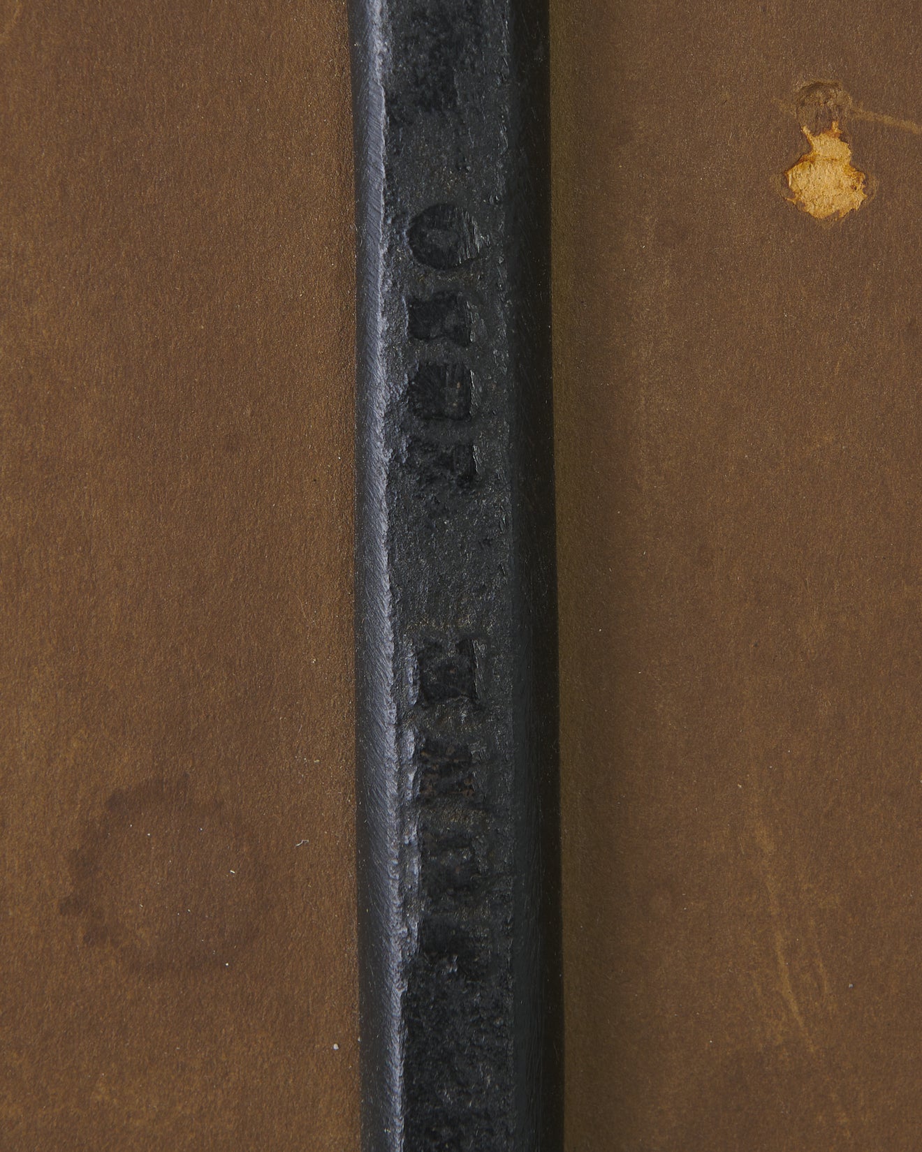 HABERDASHERY PAINTED IRON TABLE-TOP MIRROR, PAT.1850